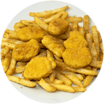 CHICKEN NUGGETS (6 Pcs) WITH FRIES